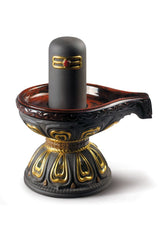 Lingam Figurine, Golden Luster