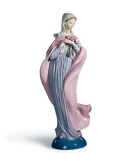 Our Lady With Flowers Figurine