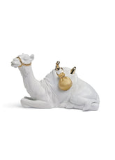 Camel Nativity Figurine, Golden Luster