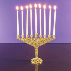Isadora Menorah - Silver