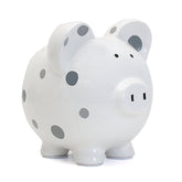 Gray Multi-Dot Piggy Bank