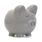 Gray Night Light Piggy Bank