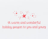 Wonderful Holiday Season Christmas Greeting Card