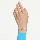 Idyllia bangle Mixed cuts, Bee, Multicolored, Gold-tone plated