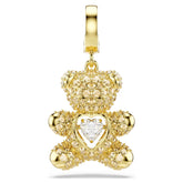 Idyllia charm Mixed cuts, Teddy, Gold tone, Gold-tone plated