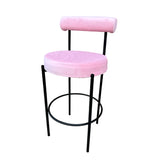 Kaya Barstool - Black/Pink Cushion RENTAL