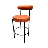 Kaya Barstool - Black/Rust Cushion RENTAL