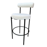 Kaya Barstool - Black/White Cushion RENTAL