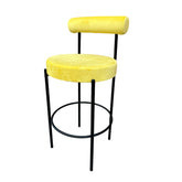 Kaya Barstool - Black/Yellow Cushion RENTAL