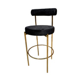 Kaya Barstool - Gold/Black Cushion RENTAL