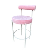 Kaya Barstool - White/Pink Cushion RENTAL