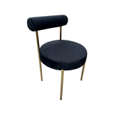 Kaya Dining Chair - Gold/Black RENTAL