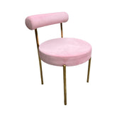 Kaya Dining Chair - Gold/Pink RENTAL