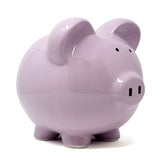Large Piggy Bank Lavender Bank