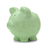 Large Piggy Bank Mint Green
