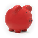 Large Red Piggy Bank