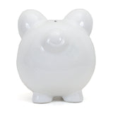 Large Piggy Bank White