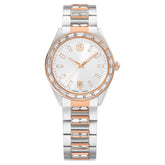 Matrix date watch Swiss Made, Metal bracelet, Rose gold tone, Mixed metal finish