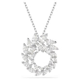 Mesmera pendant Marquise cut, White, Rhodium plated