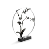 Black Orchid 22" Moon Gate Sculpture