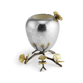 Butterfly Ginkgo Footed Vase - Medium