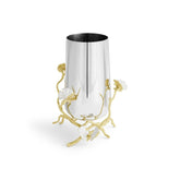 Butterfly Ginkgo Gold Vase - Medium