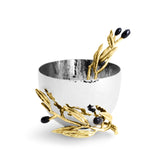 Olive Branch Nut Dish With Spoon