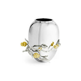Pomegranate Silver & Gold Vase - Medium