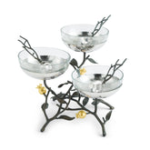 Pomegranate Triple Bowl Set W/ Spoons