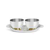 Shagreen Double Dish With Tray