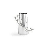 Silver Orchid Vase