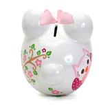 Pink Dotted Owl Piggy Bank