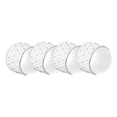 Princess Platinum Napkin Ring Set of 4