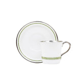 Chain Erinite Espresso Cup & Sauce, Platinum