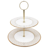 Princess Gold 2-Tier Cookie / Chocolate Stand