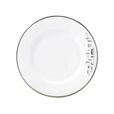 Diana Black Salad / Dessert Plate with Crystal