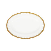Antique Gold 9" Oval Platter, Gold
