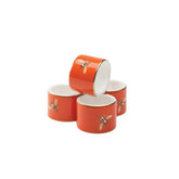 My Honeybee Napkin Ring | Set Of 4 Gold-Orange