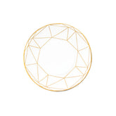 Gem Cut Gold Butter Plate