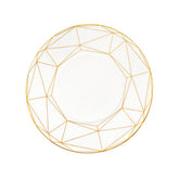Gem Cut Gold Salad / Dessert Plate