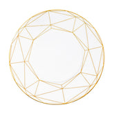 Gem Cut Gold 10.5 Dinner Plate