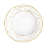 Gem Cut Gold Soup Bowl