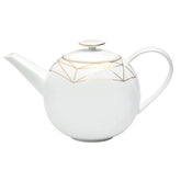 Gem Cut Gold Teapot