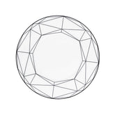 Gem Cut Onyx Salad/ Dessert Plate