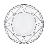 Gem Cut Onyx Soup Bowl