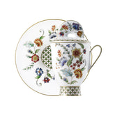 Gione Coffee Cup With Cover & Saucer