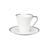 Comet Platinum Tea Cup & Saucer, Platinum