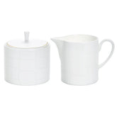 Alligator White Sugar & Creamer Set