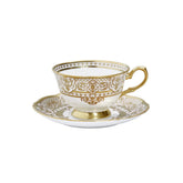 Carlsbad Queen White, Tea Cup & Saucer