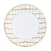 Alligator Gold Dinner Plate